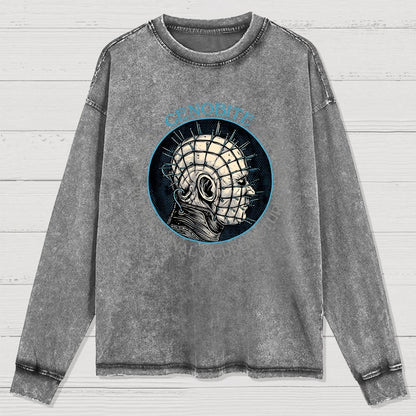 Extra Dimensional Acupuncture Washed Long Sleeve Tee