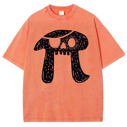 Pi-rate Skull Vintage Distressed T-shirt