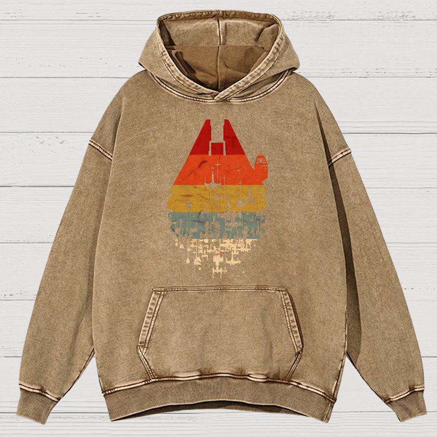 Retro Battleship Vintage Distressed Hoodie