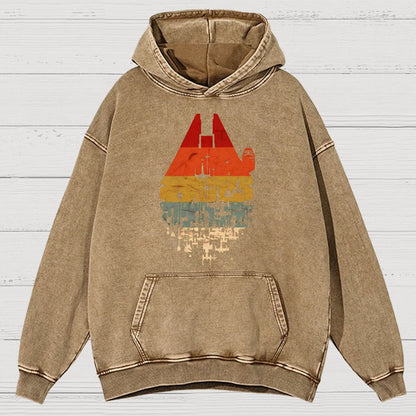 Retro Battleship Vintage Distressed Hoodie