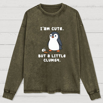 Little Clumsy Washed Long Sleeve Tee
