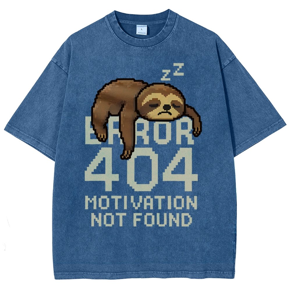 Error 404- Motivation Not Found Vintage Distressed T-shirt