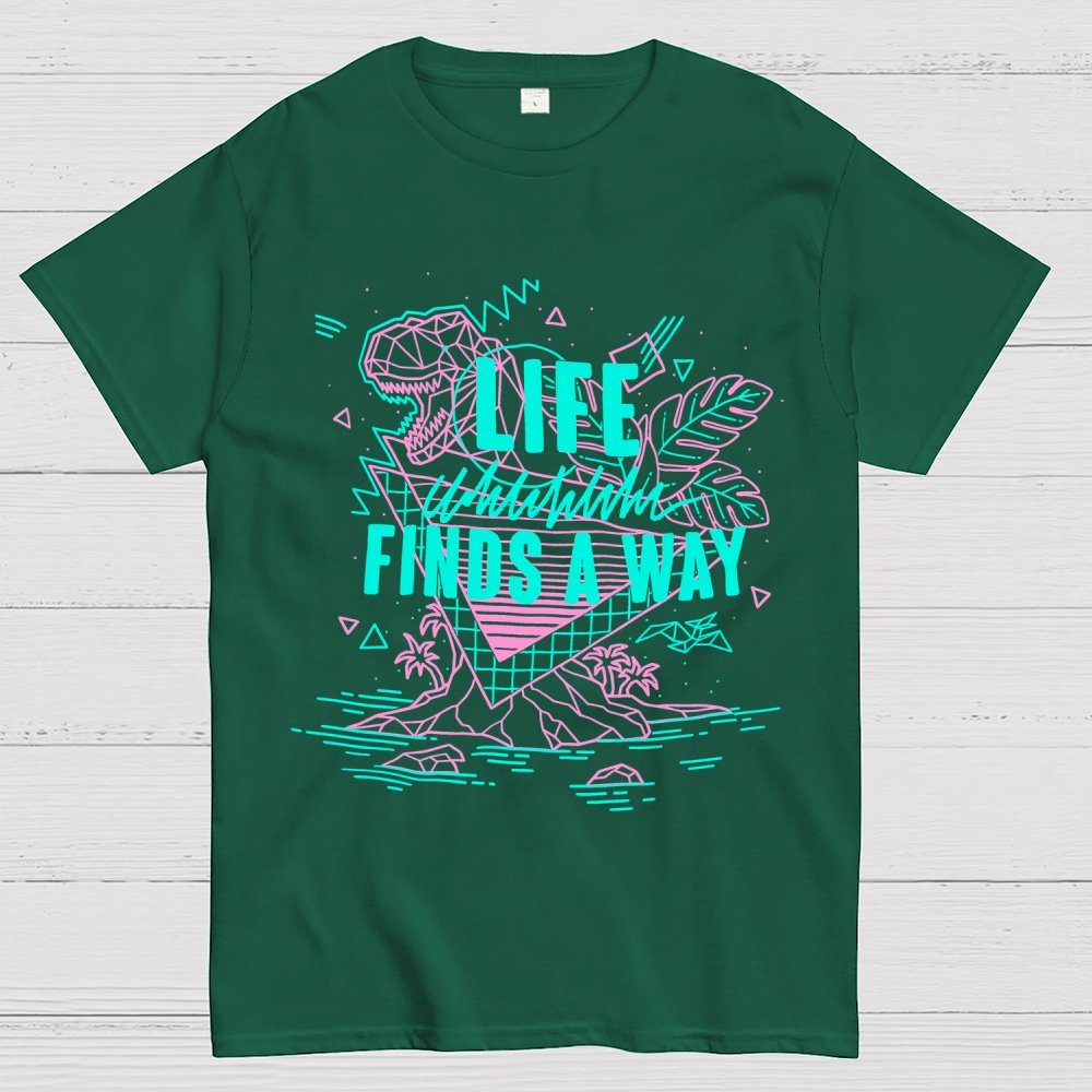 Life finds a way Unisex Geek T-Shirt