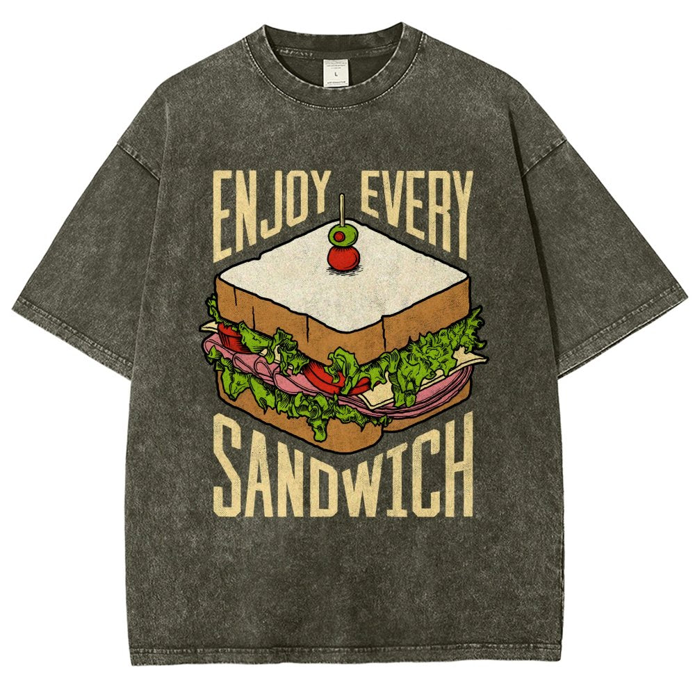 Enjoy Every Sandwich Vintage Distressed T-shirt