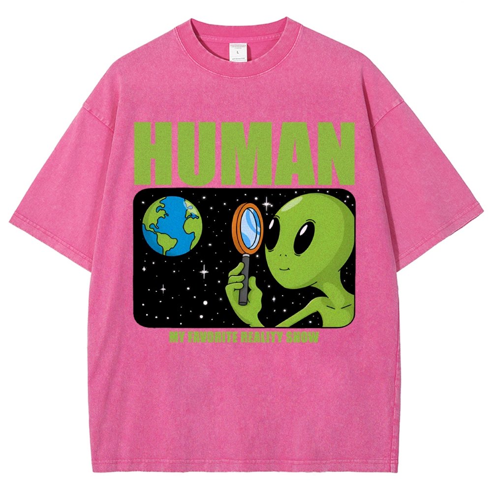 Human  My Favorite Reality Show Vintage Distressed T-shirt