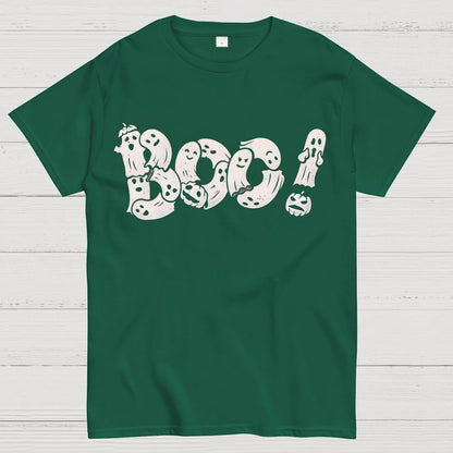 Boo - Funny Cute Ghost Typography Geek T-Shirt