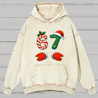 67 Christmas Vintage Distressed Hoodie