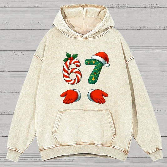 67 Christmas Vintage Distressed Hoodie