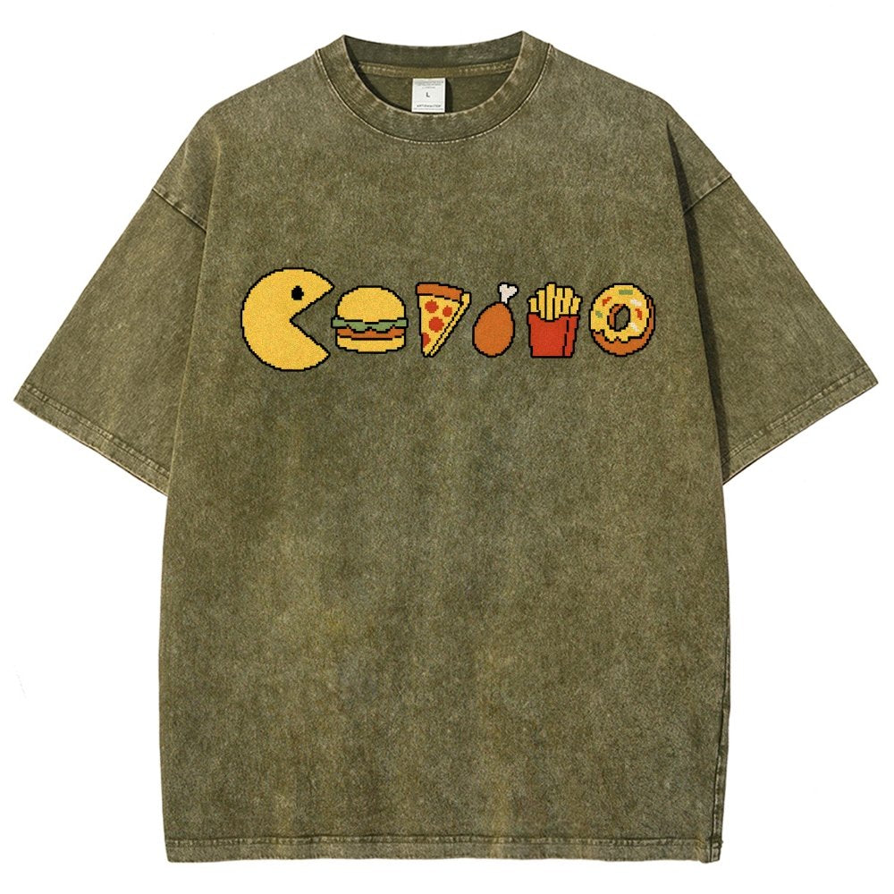 Snack-man Vintage Distressed T-shirt