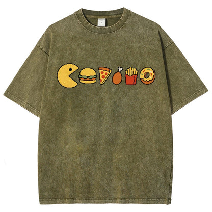 Snack-man Vintage Distressed T-shirt