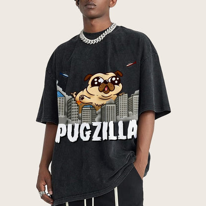 Pugzilla Vintage Distressed T-shirt