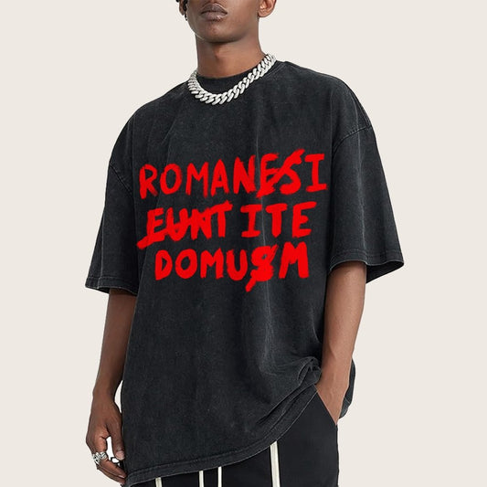 Romani Ite Domum Vintage Distressed T-shirt