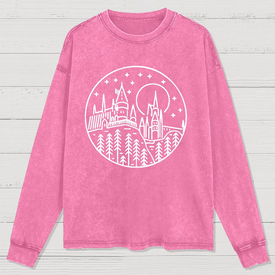 Vacation Geek Nerd Washed Long Sleeve Tee