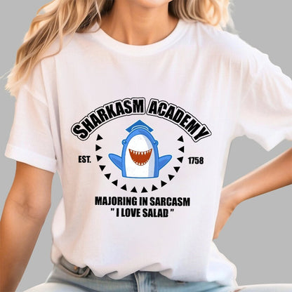 Sharkasm Academy Unisex Geek T-Shirt