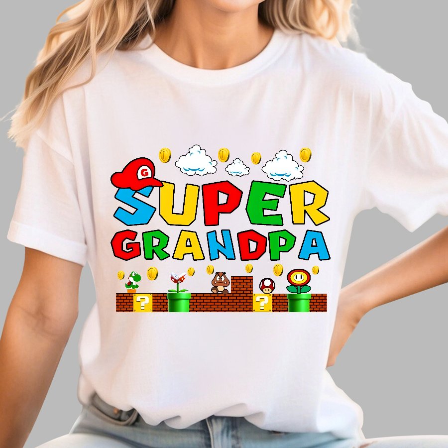 Super Grandpa Geek T-Shirt