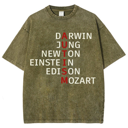 Autism and genius: different ways of thinking Vintage Distressed T-shirt