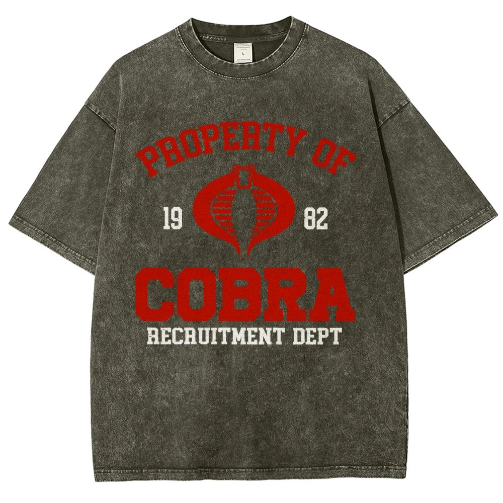 Property of cobra Vintage Distressed T-shirt