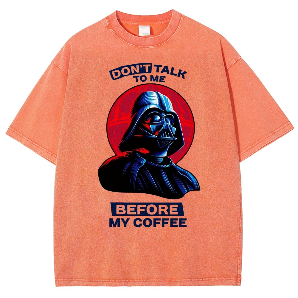 Don’t Talk to Me Before Coffee Vintage Distressed T-shirt