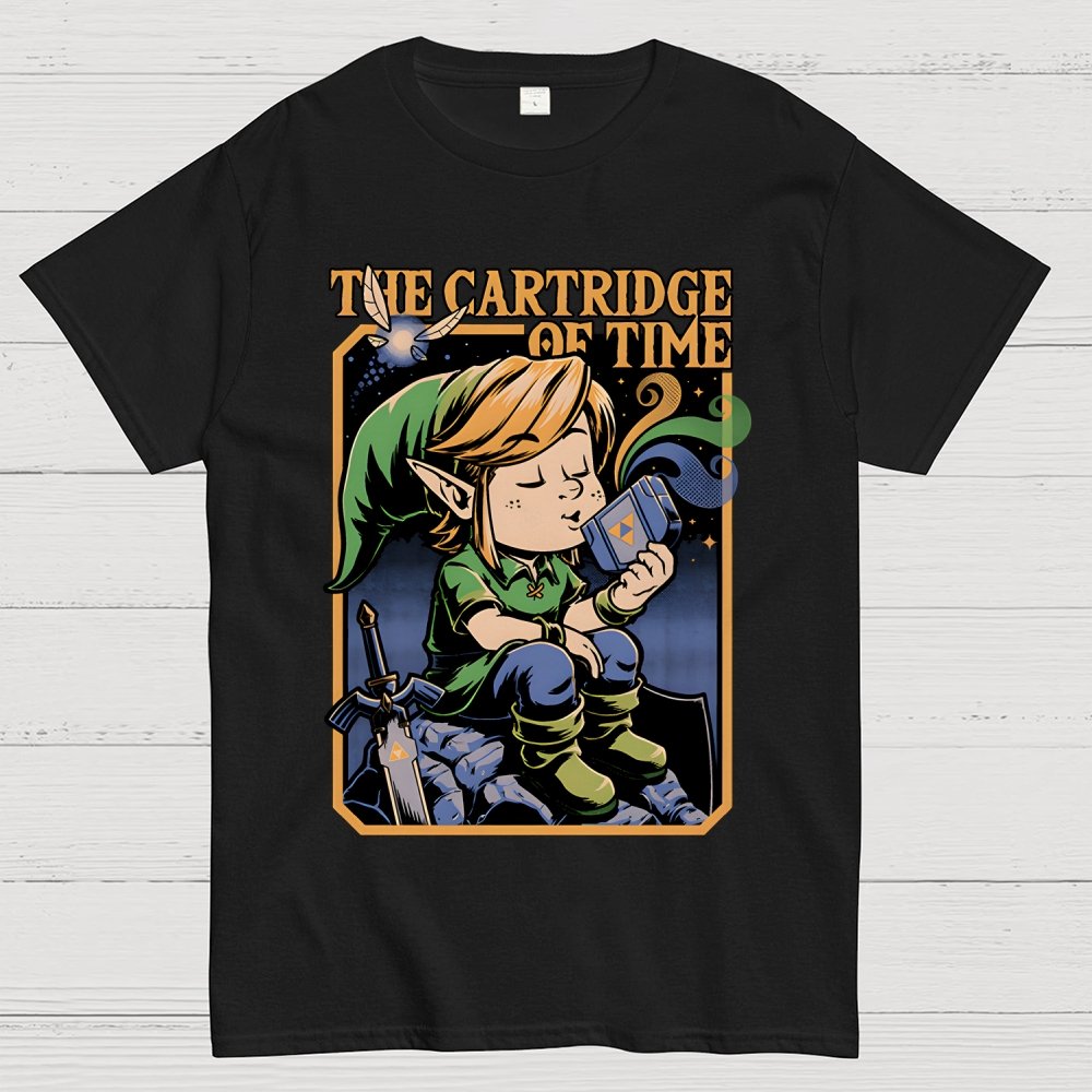 Vintage Game Elf Geek Cotton T-Shirt