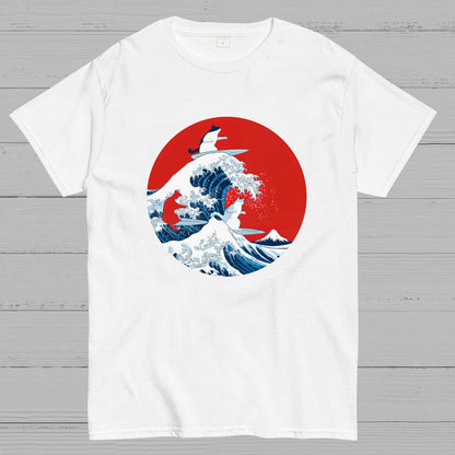 Surfing Cat Funny T-Shirt
