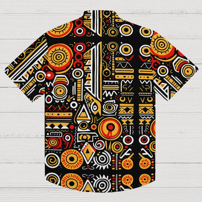 Retro Graffiti Art Print Geek Hawaiian Shirt