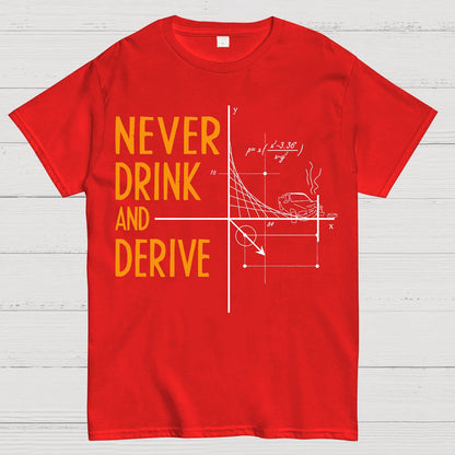 Never Drink and Derive Geek T-Shirt