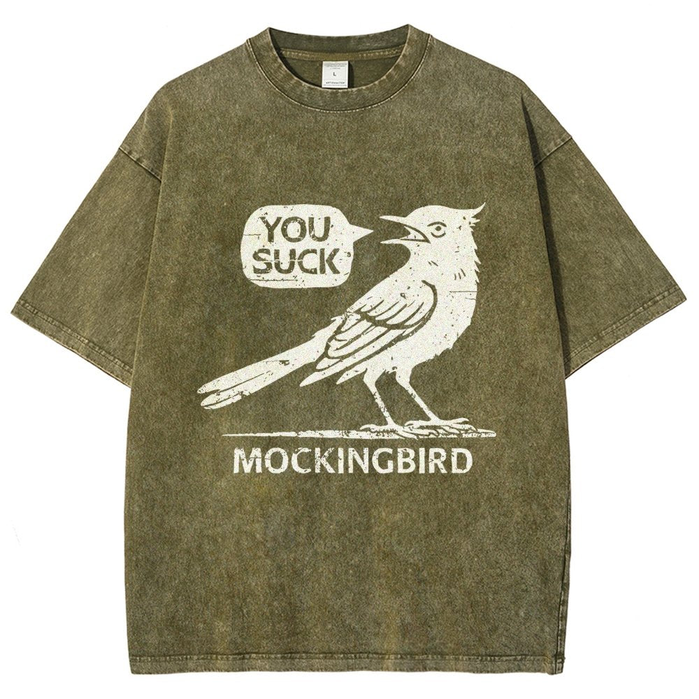Mockingbird Vintage Distressed T-shirt