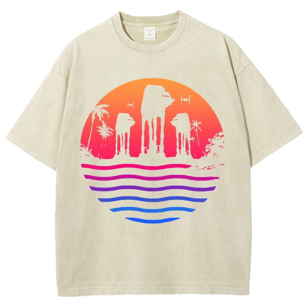 Escape The Summer Vintage Distressed T-shirt
