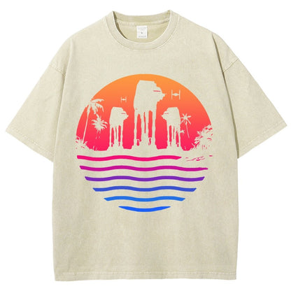 Escape The Summer Vintage Distressed T-shirt