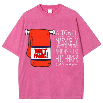 Don't Panic Vintage Distressed T-shirt