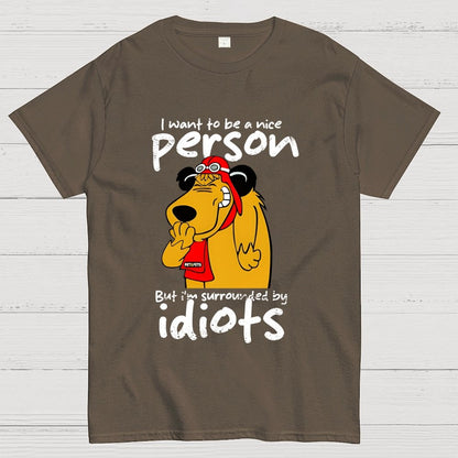 Sourronded by idiots Unisex Geek T-Shirt