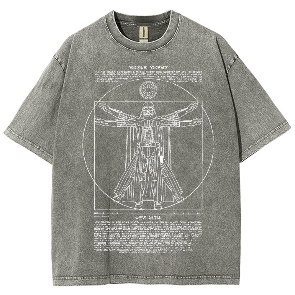 Vitruvian Darkside Vintage Distressed T-shirt