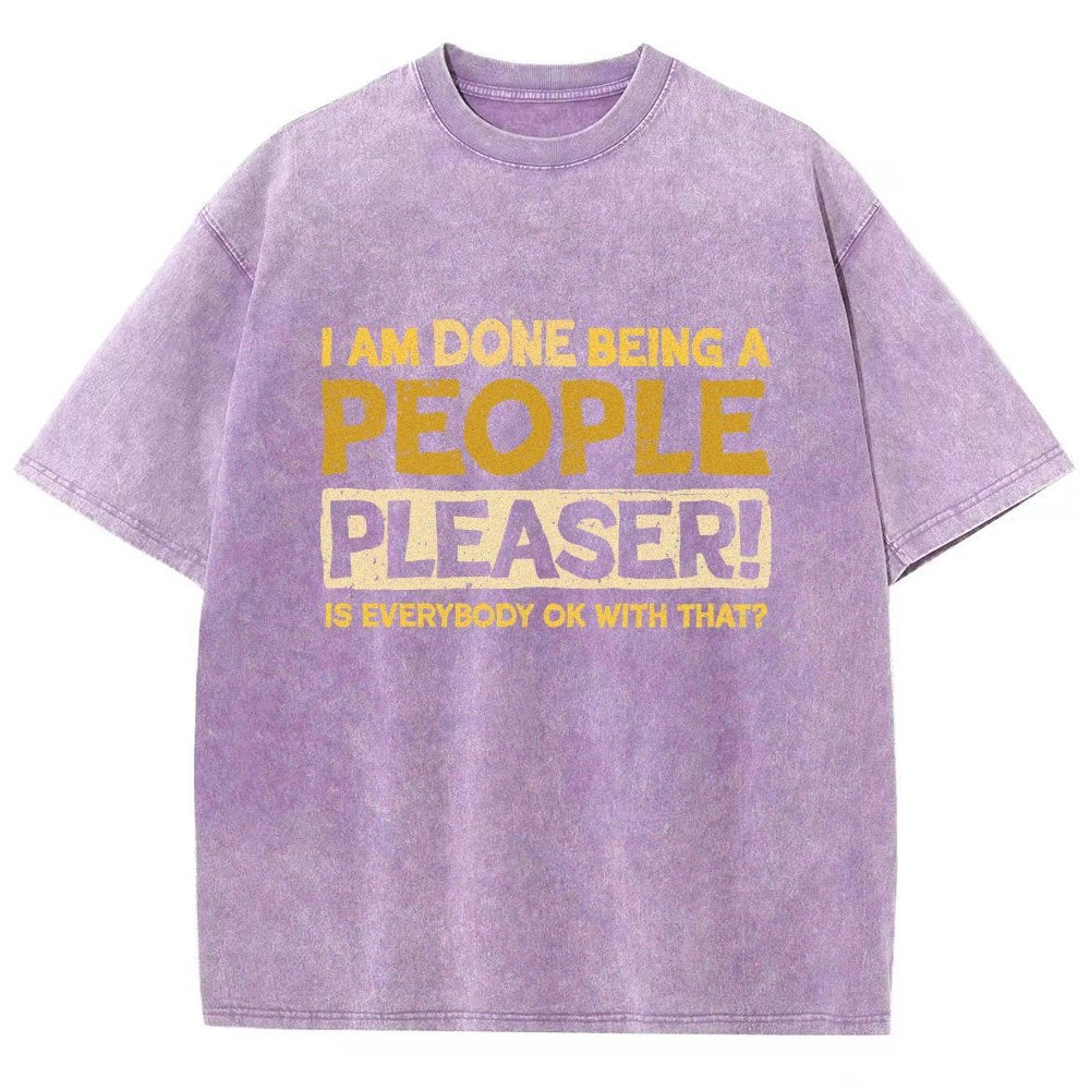 Still A People Pleaser Vintage Distressed T-shirt