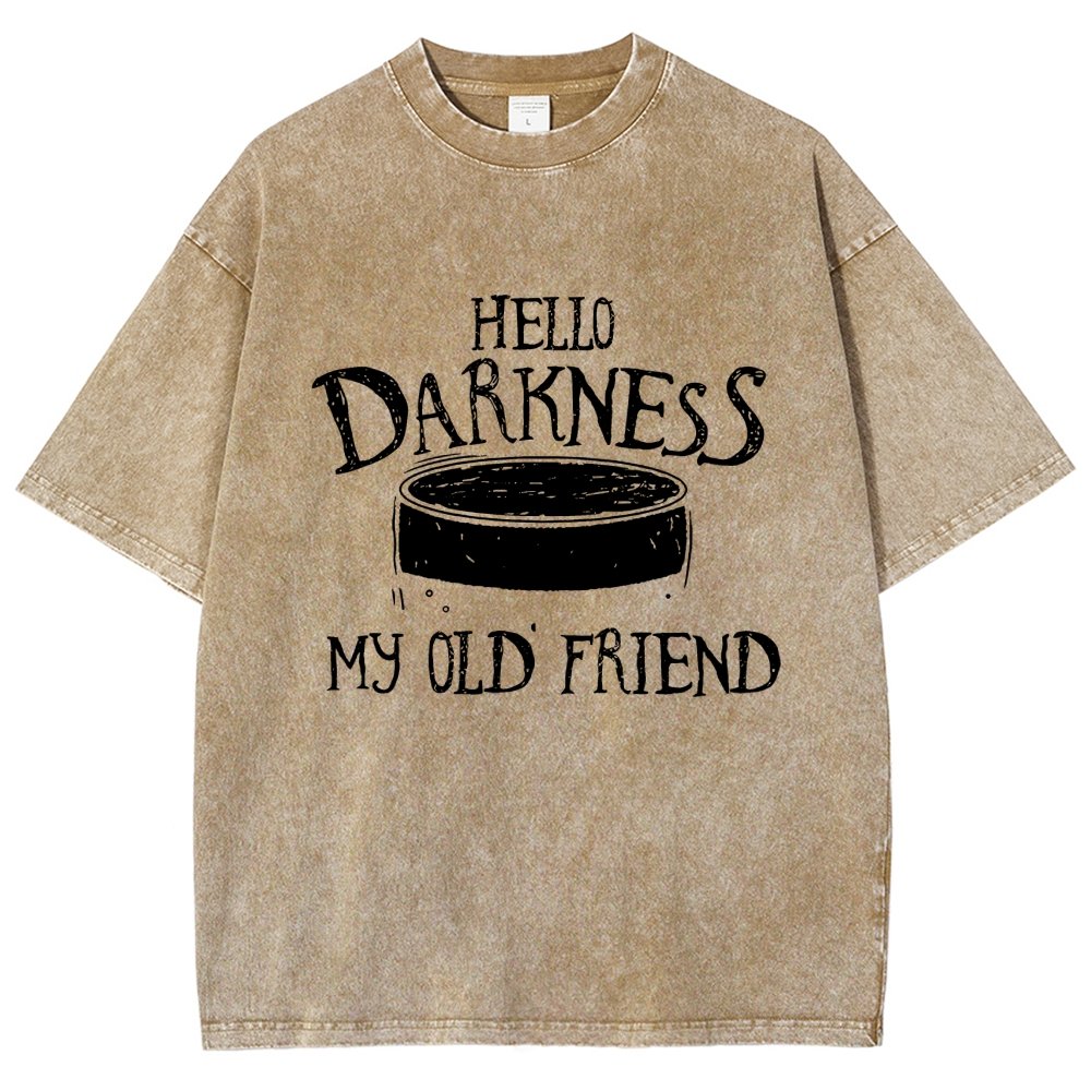 Hello Darkness Brew Vintage Distressed T-shirt