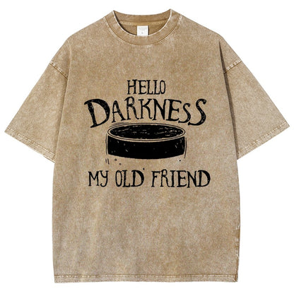 Hello Darkness Brew Vintage Distressed T-shirt