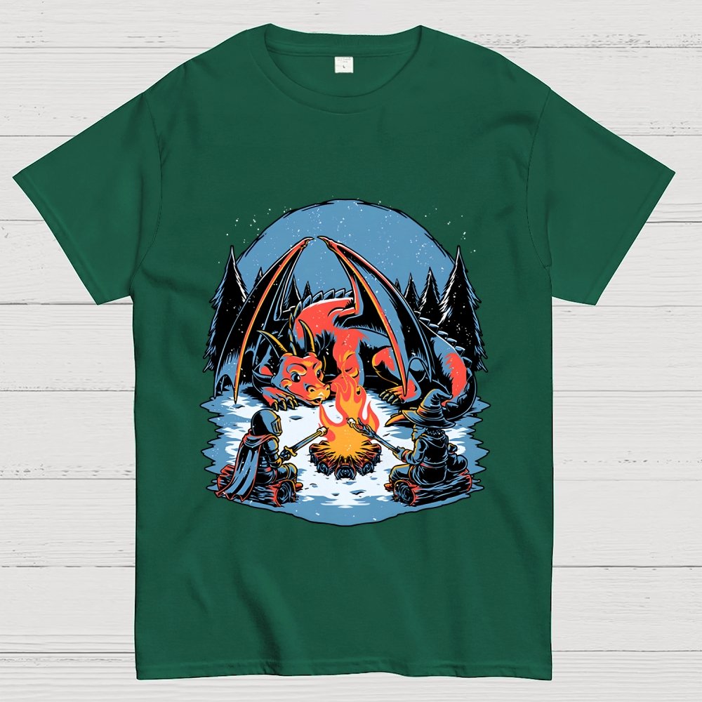 Cozy Dragon Fantasy Geek T-Shirt