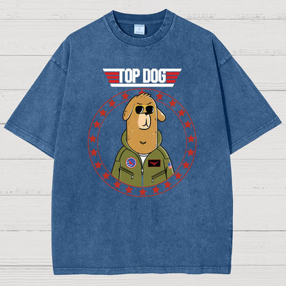 Top Dog.Sarcasm Vintage Distressed T-shirt