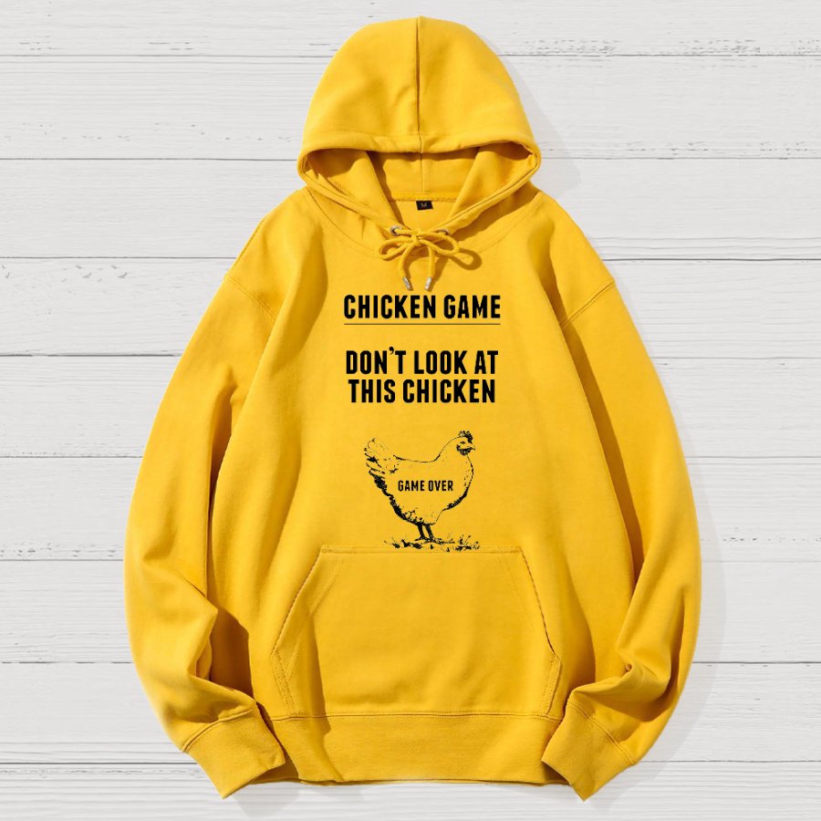 Chicken Game Nerd Geek Cotton Hoodie