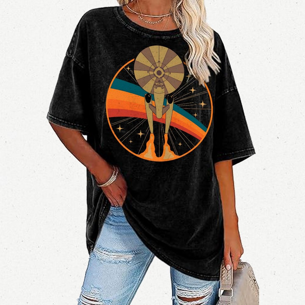 Space Date 1966 Vintage Distressed T-shirt