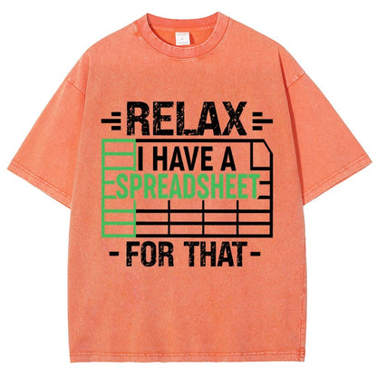 Relax I Have a Spreadsheet For That  Vintage Distressed T-shirt