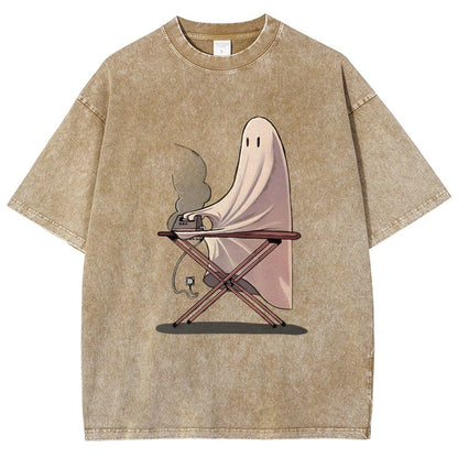 Self-Ironing Vintage Distressed T-shirt