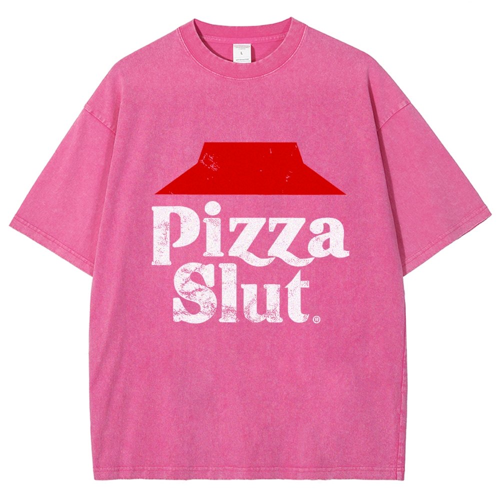 Pizza Slut Vintage Distressed T-shirt