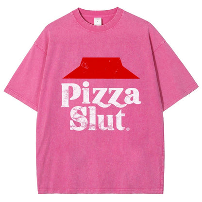 Pizza Slut Vintage Distressed T-shirt