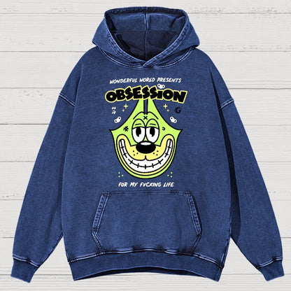 Obsession! Sarcasm Vintage Distressed Hoodie