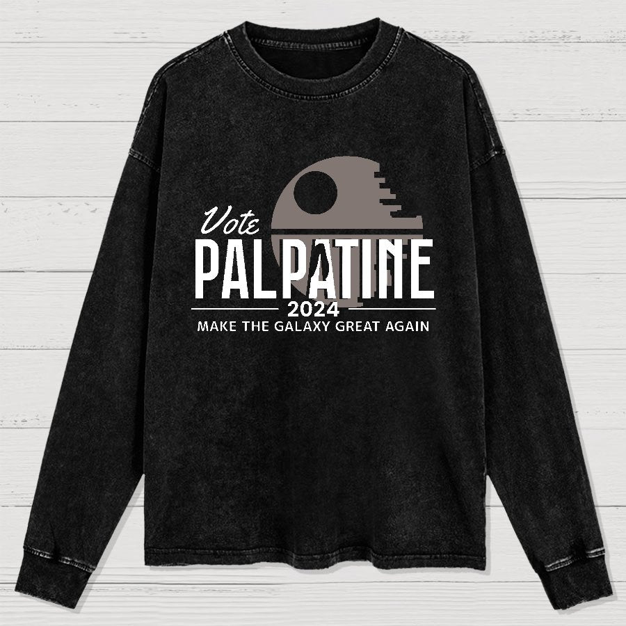 Make The Cosmos Great Again Washed Long Sleeve Tee
