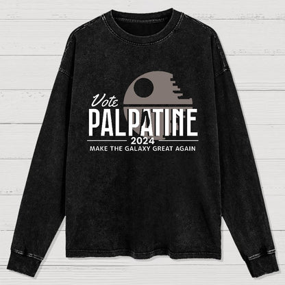 Make The Cosmos Great Again Washed Long Sleeve Tee