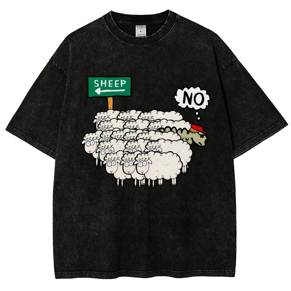 Don’T Be A Sheep Vintage Distressed T-shirt