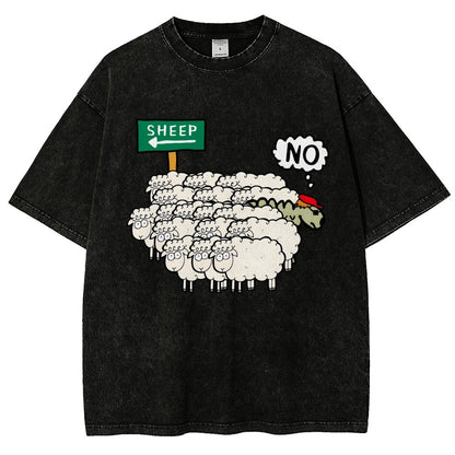 Don’T Be A Sheep Vintage Distressed T-shirt