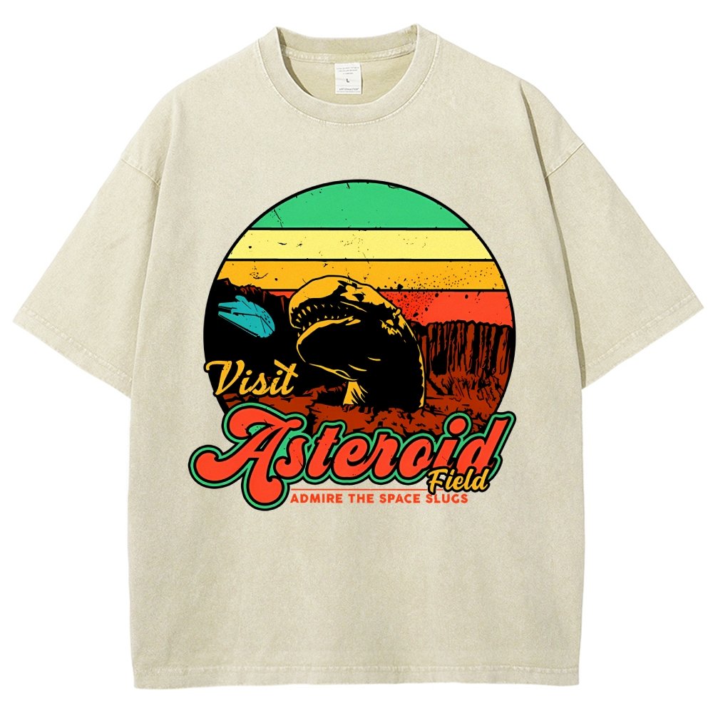 Visit Asteroid Admire The Space Slugs Vintage Distressed T-shirt