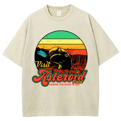 Visit Asteroid Admire The Space Slugs Vintage Distressed T-shirt